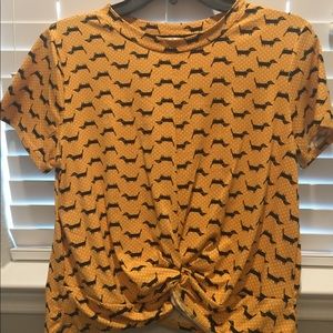 Dachshund crop top